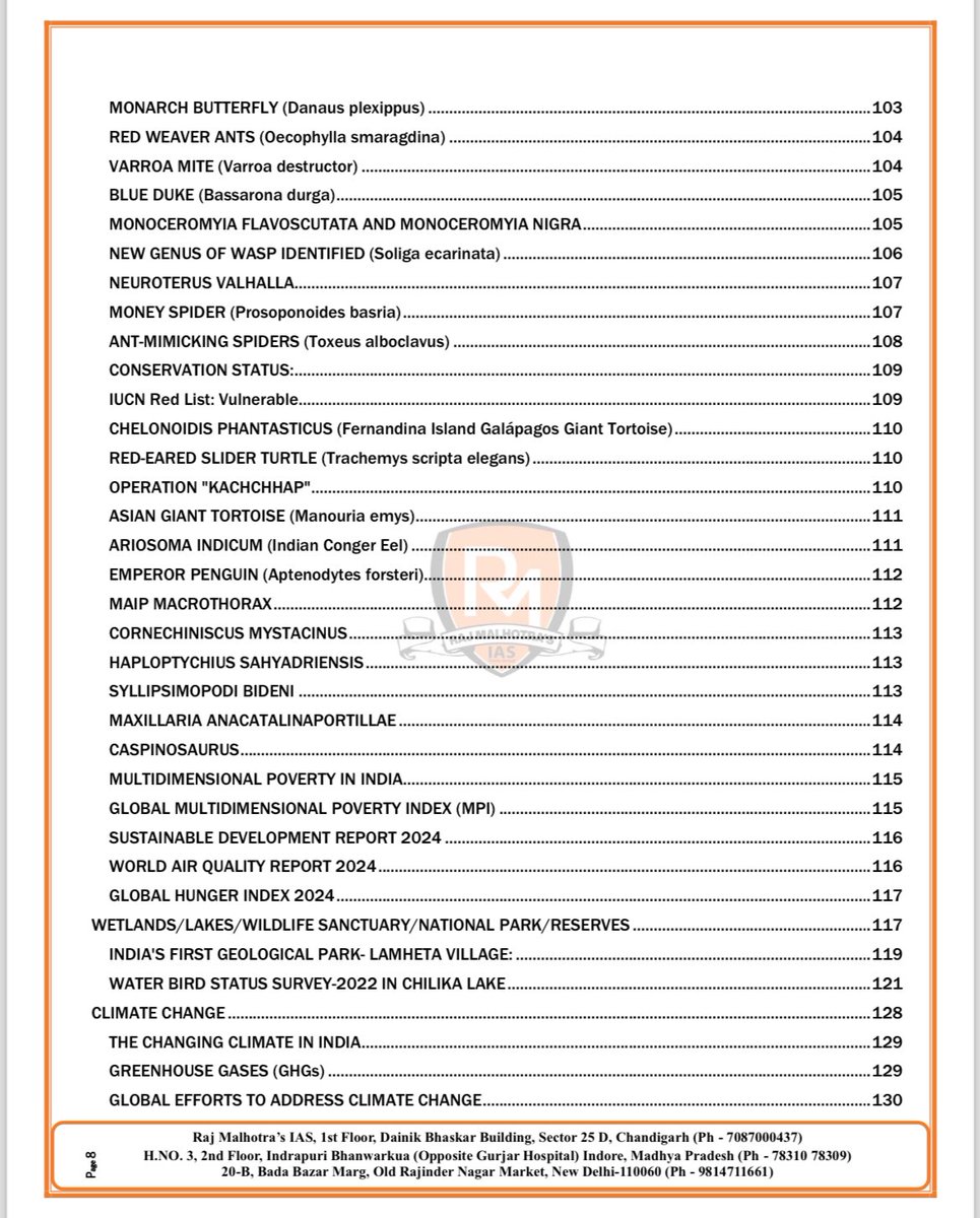 🔹One stop solution- Environment and Ecology .

My team has prepared a best comprehensive document for you for effective revision of Environment and Ecology.🔥

Also we will conduct FREE of cost test for each subject based on this material.💯

How to get this?
♥️ , Retweet…