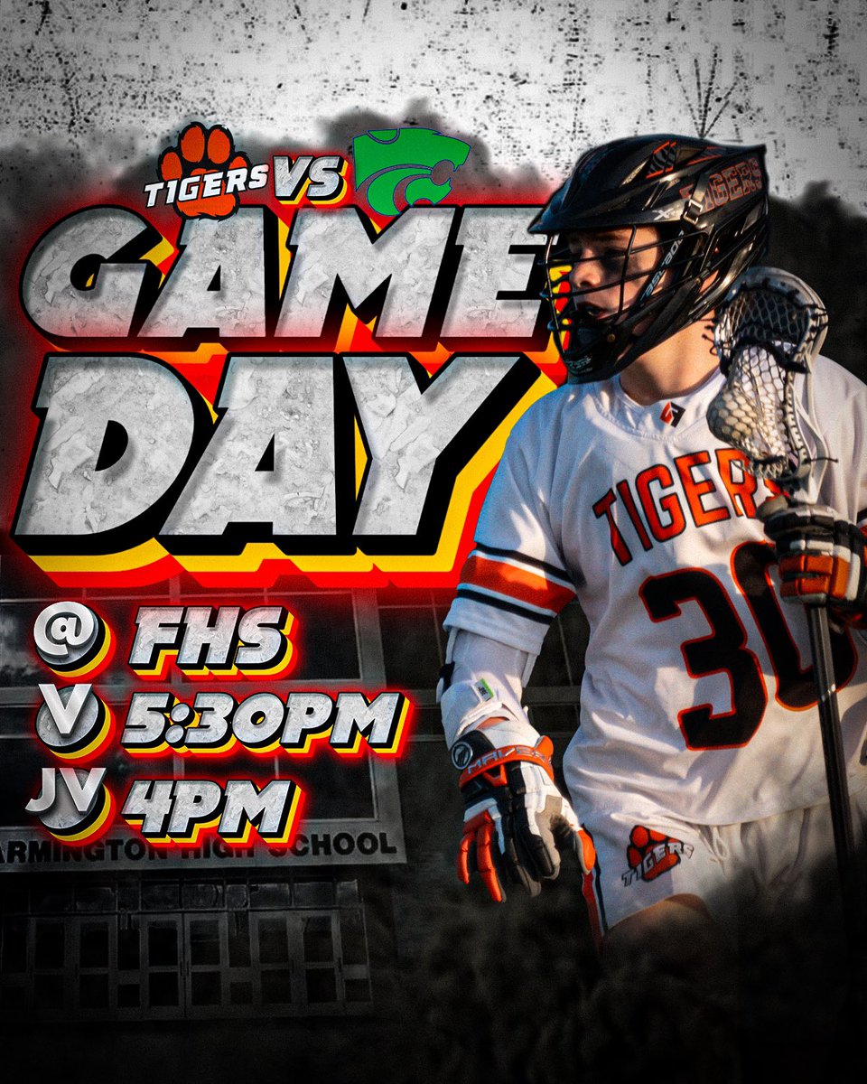 Gameday🐅🥍 🆚 #6 Eagan ⌚️ JV: 4:00 V: 5:30 📍Farmington High School