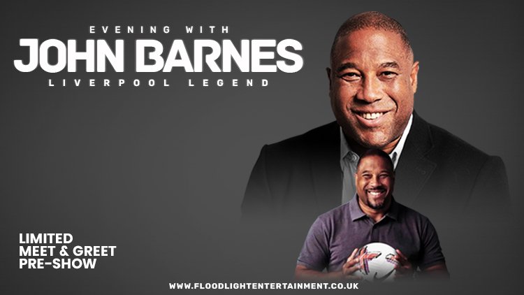 Don't miss an evening with Football Legend John Barnes, considered one of the greatest England players of all time, earning 79 internat'l caps for England. An evening full of entertainment & banter! Fri - 7 June 2024 7:30PM Tickets: €36 + Facility Fee 👉 rebrand.ly/smgntfa