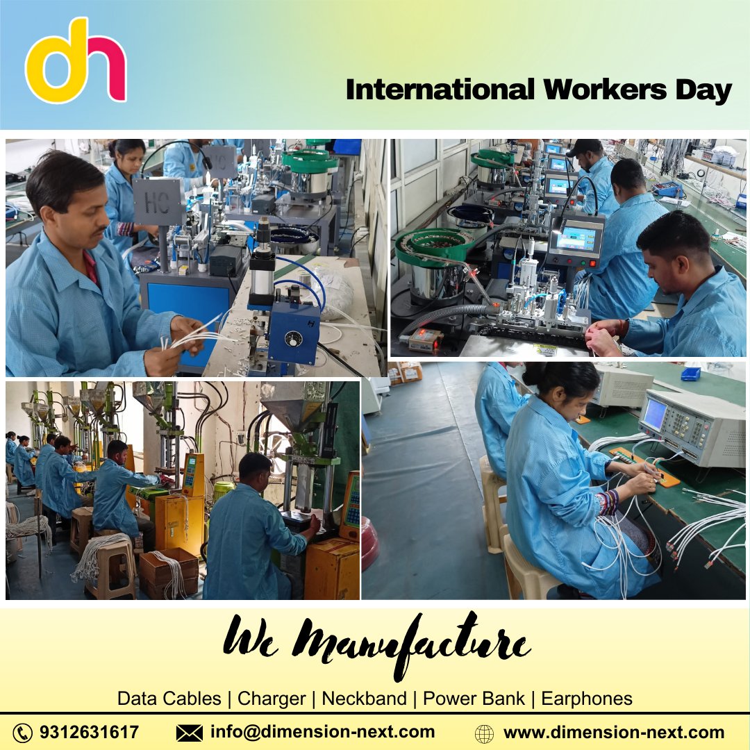 Cheers to all the hardworking souls out there!🌟 Happy International Workers Day! 💼 Let's honor dedication, resilience, and the power of collective action. 

#WorkersDay #InternationalWorkersDay #LaborDay #MobileAccessories #TechWorkers #Manufacturing #TechIndustry #FactoryLife