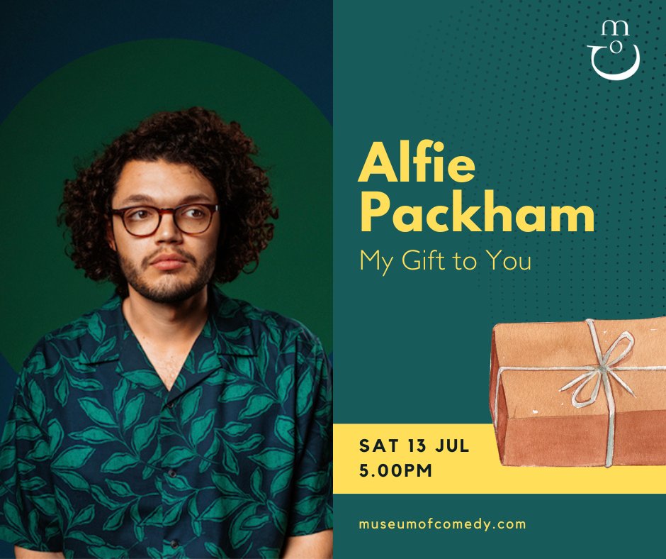 Here. A little something from @alfiepackham. Enjoy this gift of a show from a 2x BBC New Comedy Award nominee, Max Turner Comedy Prize winner, and writer for BBC Radio 4's Now Show and The News Quiz. 🎁 loom.ly/tUVXapg 🎁