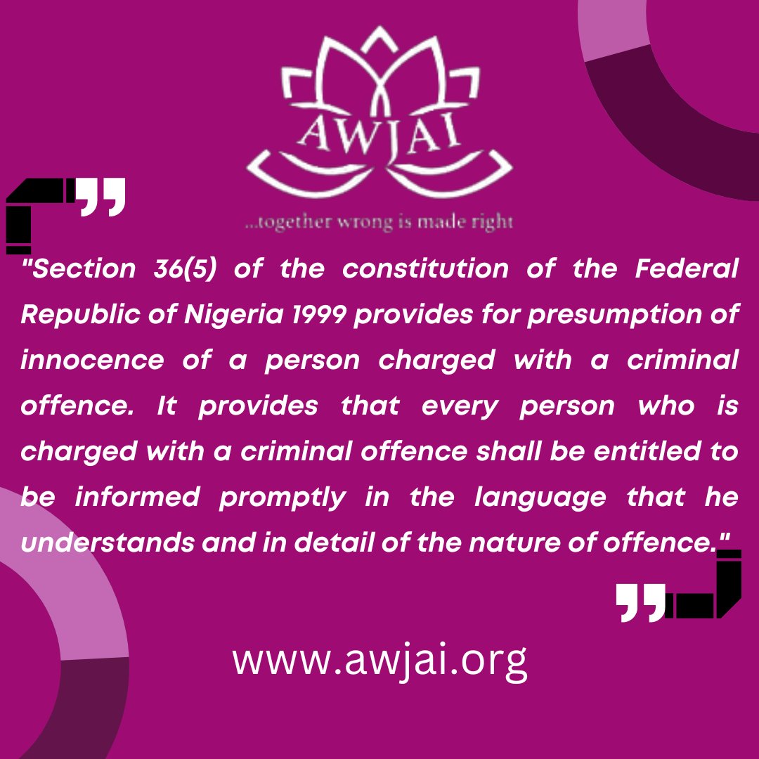 Do you know?👇

#AWJAI 
#RuleOfLaw 
#ConstitutionalRights