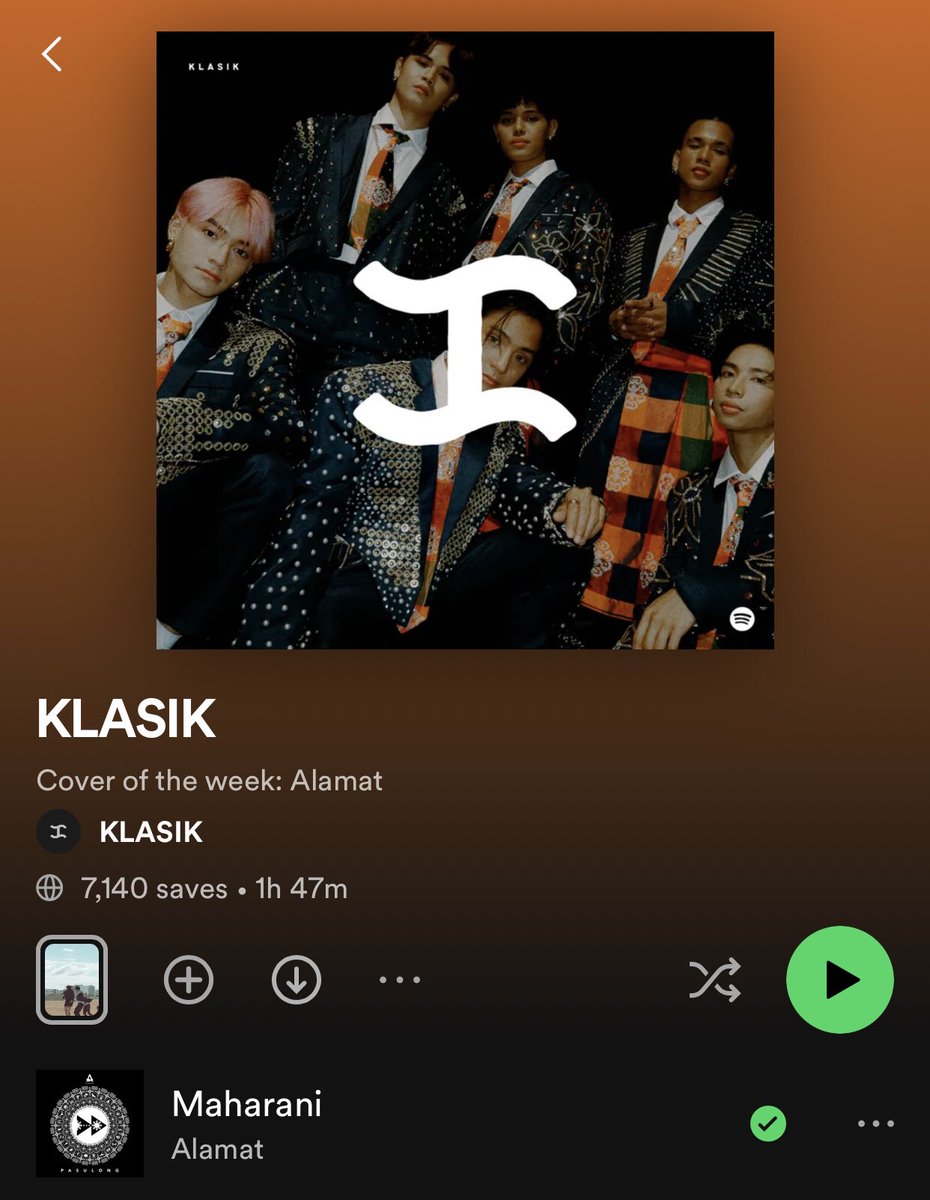 WOOOOW @Official_ALAMAT is also @phklasik Spotify playlist’s cover of the week! Yey! Ang gagwapo talaga nila sa PPOPCON fits huhu #ALAMAT #ALAMATMaharani