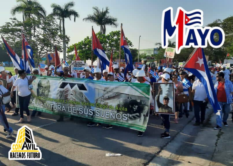 🇨🇺¡Celebraremos juntos este Primero de Mayo! Los Constructores cubanos asumimos el empeño de consolidar la recuperación económica como tarea fundamental. #PorCubaJuntosCreamos #LatirAvileño #1Mayo @Conavil_ECM