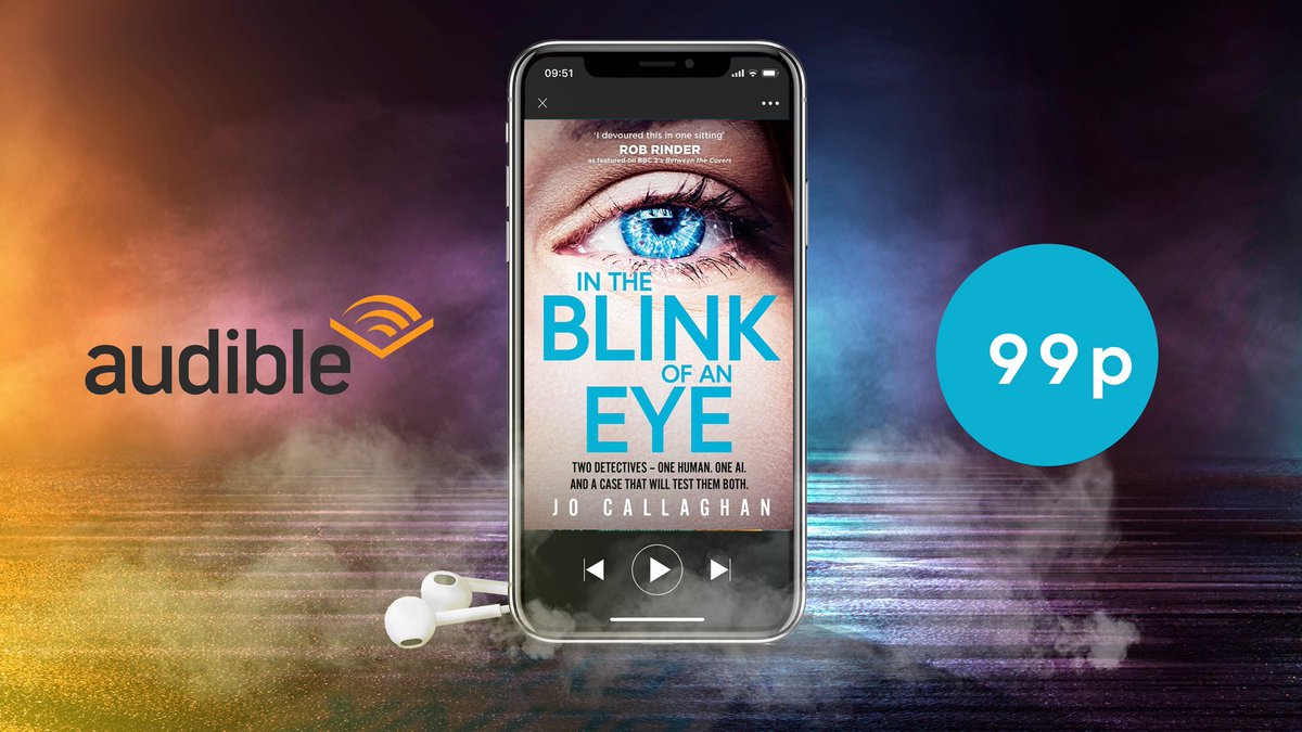 If you haven’t yet read IN THE BLINK OF AN EYE and wanted to read it alongside others longlisted for The Theakston Old Peculiar Crime Novel of the Year @HarrogateFest then it is currently only 99p on audible! (And Rose Akroyd and Paul Mendez have done a brilliant job)