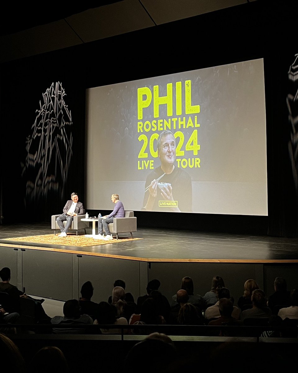 A laugh-out-loud evening hearing @PhilRosenthal talk food, travel, and life!