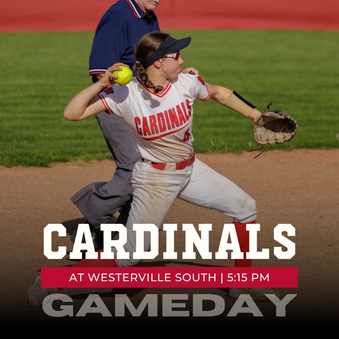 We're traveling to Westerville South this evening for a softball tilt that's sure to keep everyone on the edge of their seats. Come out and catch all the action starting at 5:15pm! #GoCards #TWHSsoftball