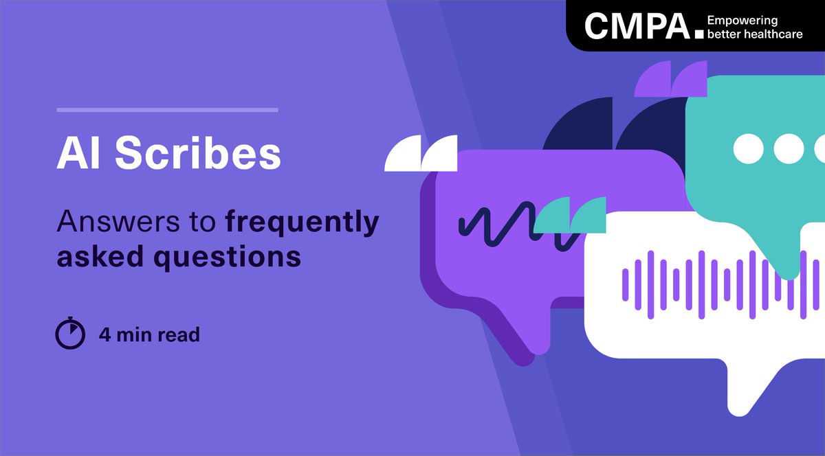 Are you using AI scribe technology or thinking about it? 

Check out our article on the medico-legal implications: ow.ly/72pJ50Rkbaw 

#MedTwitter #ArtificialIntelligence #AIMed