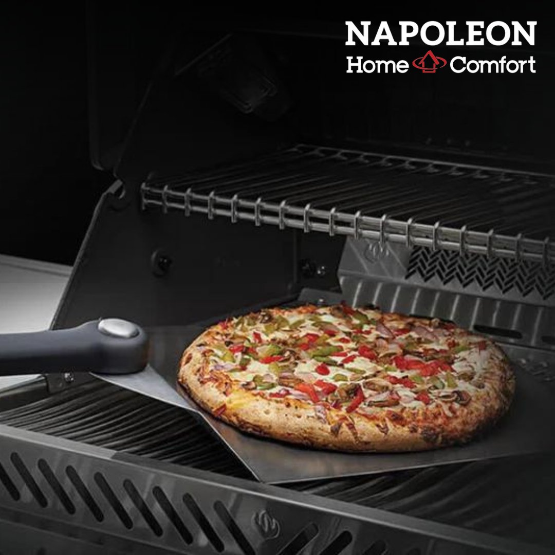 Elevate pizza night with Napoleon PRO Series Pizza Spatula! 🍕 Durable stainless steel, easy clean-up, sharp edge for a solid hold. Ready to upgrade your pizza game? Call Napoleon Home Comfort now! 🛒 #PizzaPerfection #NapoleonSpatula