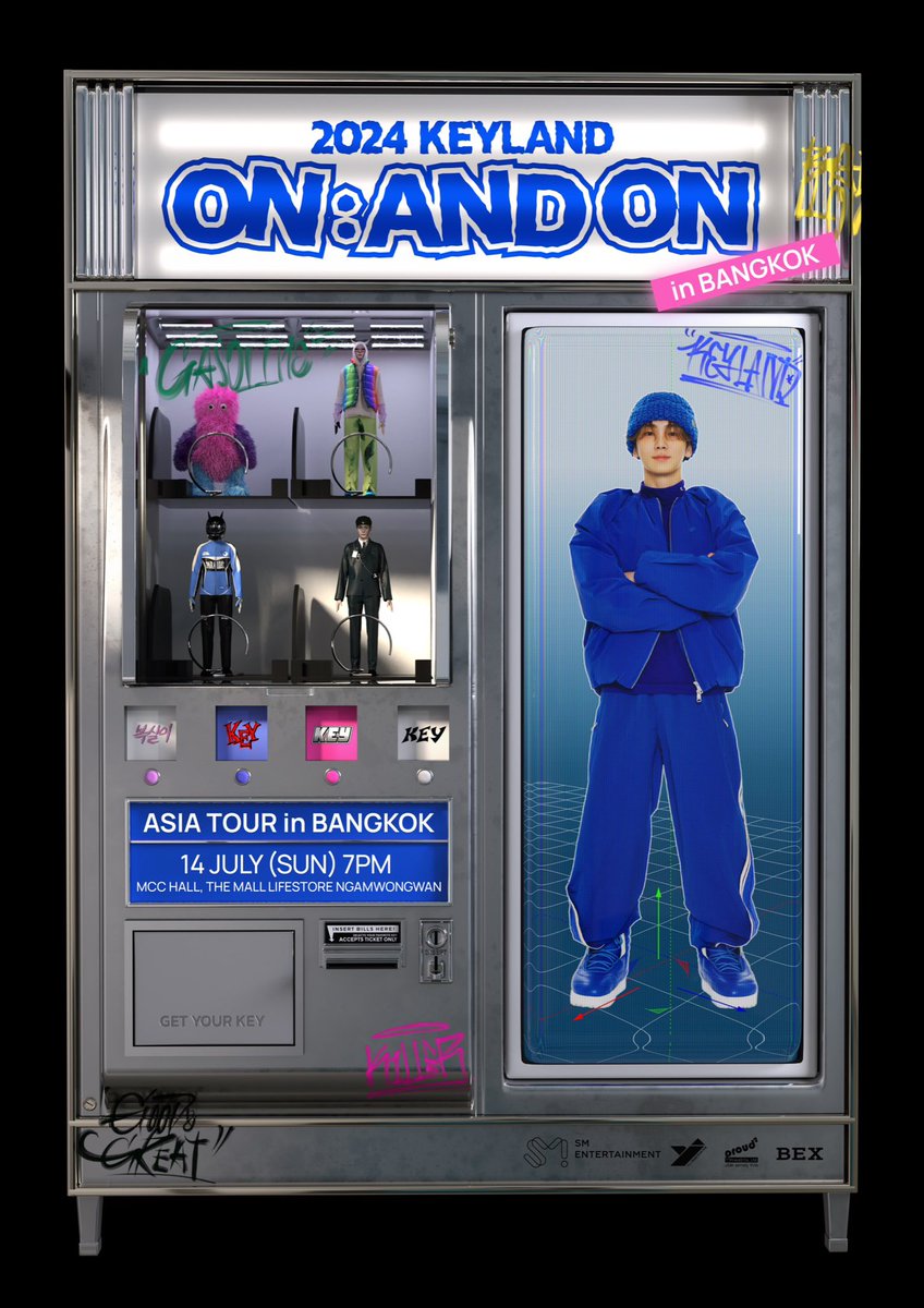 SHINee's tweet image. [2024 KEYLAND ON : AND ON ASIA TOUR in BANGKOK]
 
📅 July 14, 2024 at 7PM
📍 MCC HALL, THE MALL LIFESTORE NGAMWONGWAN
 
* 티켓 예매 일정 및 자세한 내용은 SHINee WORLD 팬클럽 커뮤니티를 통해 추후 공지 예정입니다.
 
#KEY #키 
#SHINee #샤이니
#2024KEYLAND #ONANDON
#KEYLANDASIATOUR