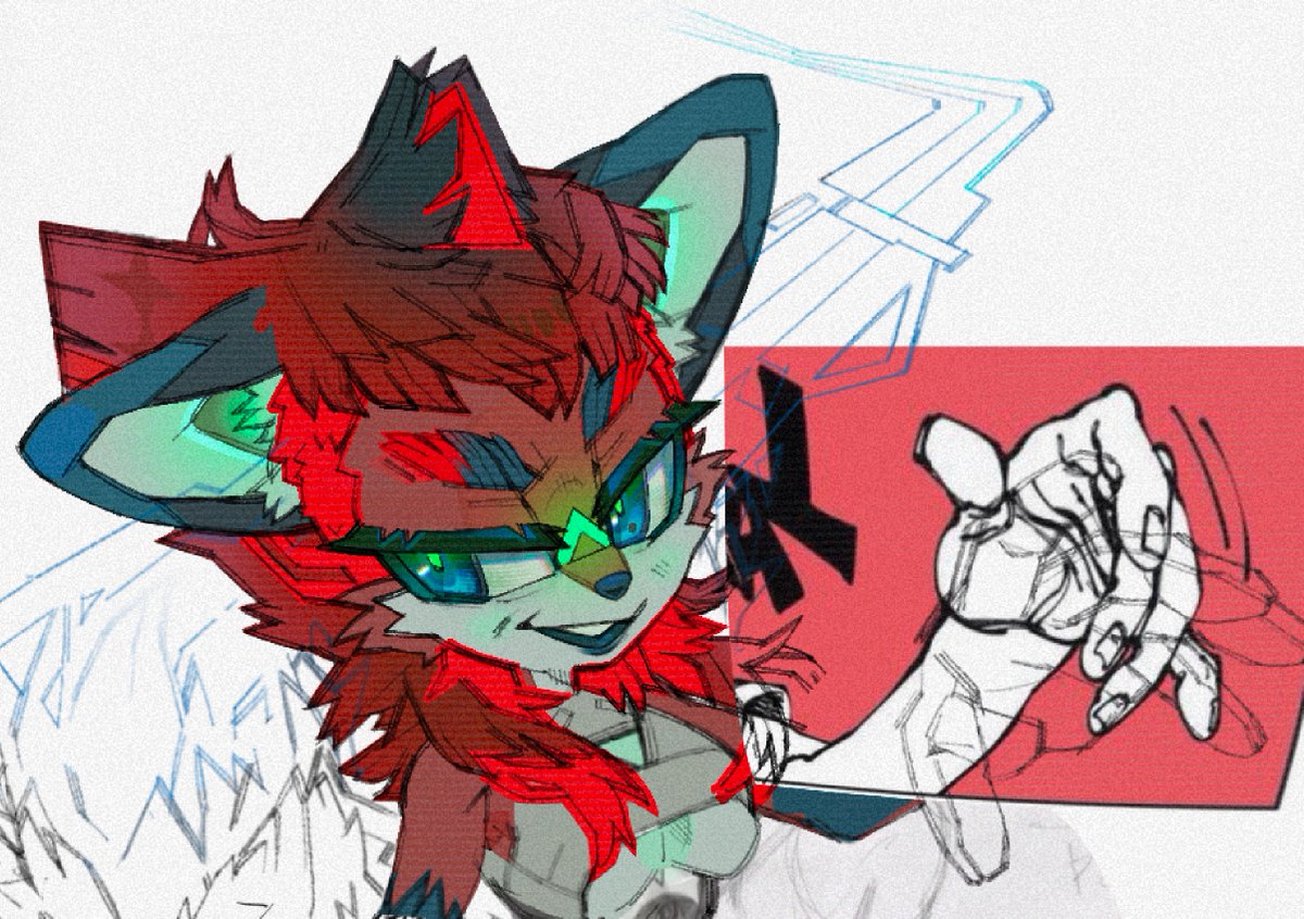 Ae0n_exe's tweet photo. ❤️💚💙
 06:02:15 hrs spent on #Ae0nthefaux so far this week &amp; hella in love w/Ae0n’s rekindled design in a #sonicstyle I’ll be sticking to from now on haha nostalgia beats

SHE  =  #Ae0nexe 
love her ❥  [  04|30|24  ]  can’t  wait  to  finish
#sonicau #sonicoc #cyberpunk #foxoc https://t.co/DpNqPa6uxS