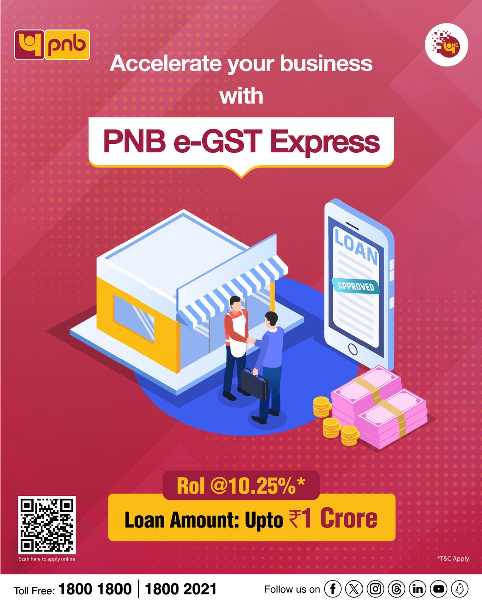 Give your business a turbo boost with PNB e-GST Express Apply online here: egstxp.mypnb.in/pnb/gstexp/ #Business #Loan #Boost #Digital #Banking