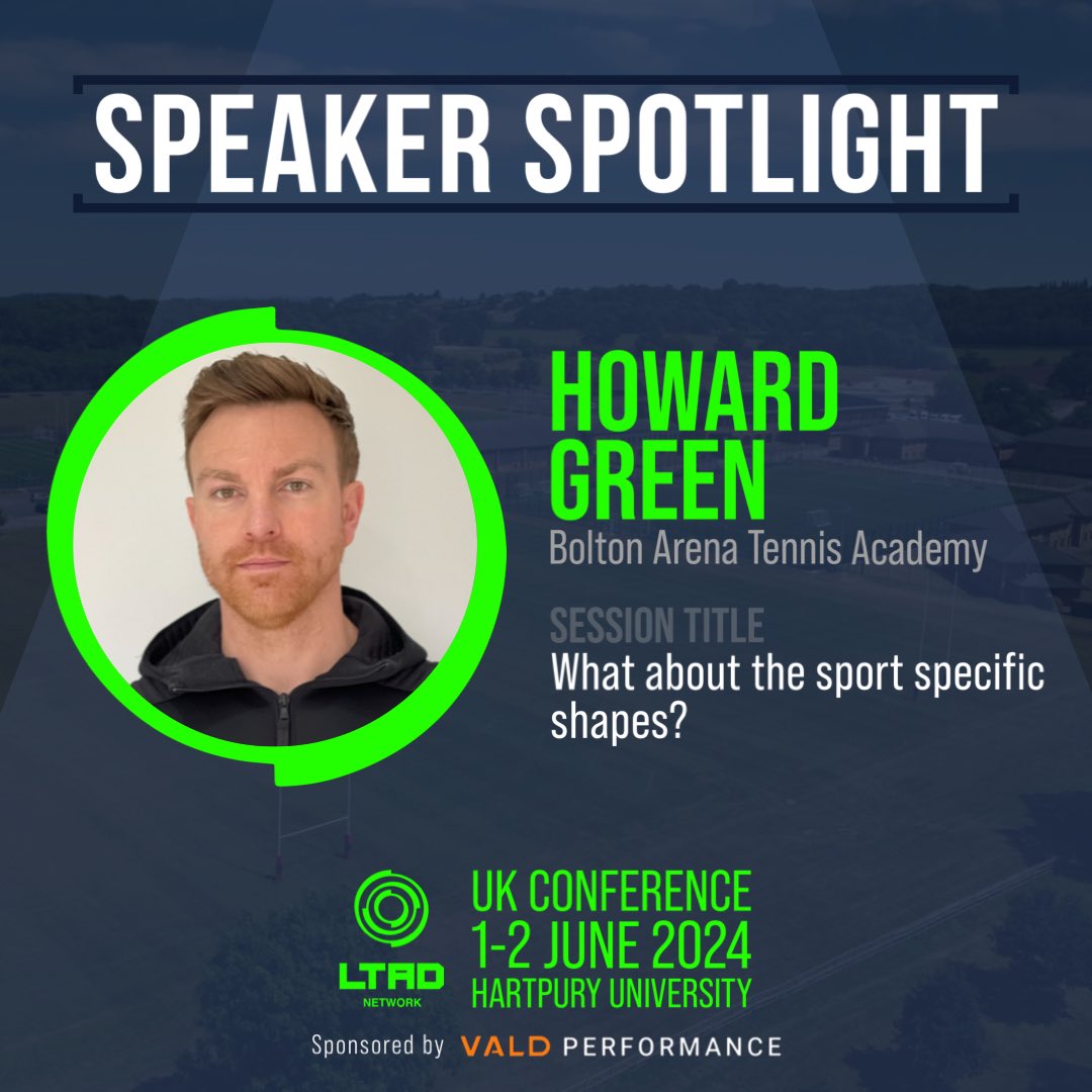 🔦SPEAKER SPOTLIGHT🔦 @HGSuperMovers from Bolton Arena Tennis Academy will be joining us at the UK Conference 2024 to deliver a practical session on “What about the sport specific shapes?” 📆 1-2 June at Hartpury Uni 🎟️ Early Bird offer ends TONIGHT: ltadnetwork.com/ltad-conferenc…