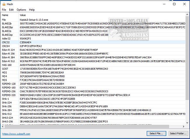 majorgeeks's tweet image. Updated - Hash allows you to calculate the hash of #files and #folders through a simple and efficient process.
majorgeeks.com/files/details/… #freeware