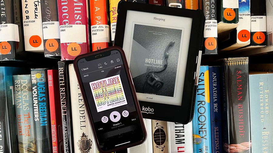 It's last call for borrowing @DimitriNasralla's novel Hotline without waitlists or holds! Borrow the ebook in English or French through OverDrive, the Libby app or Cantook Station until April 30. 📞 Will you answer the call? Pick up Hotline 👉 tpl.ca/one-eread