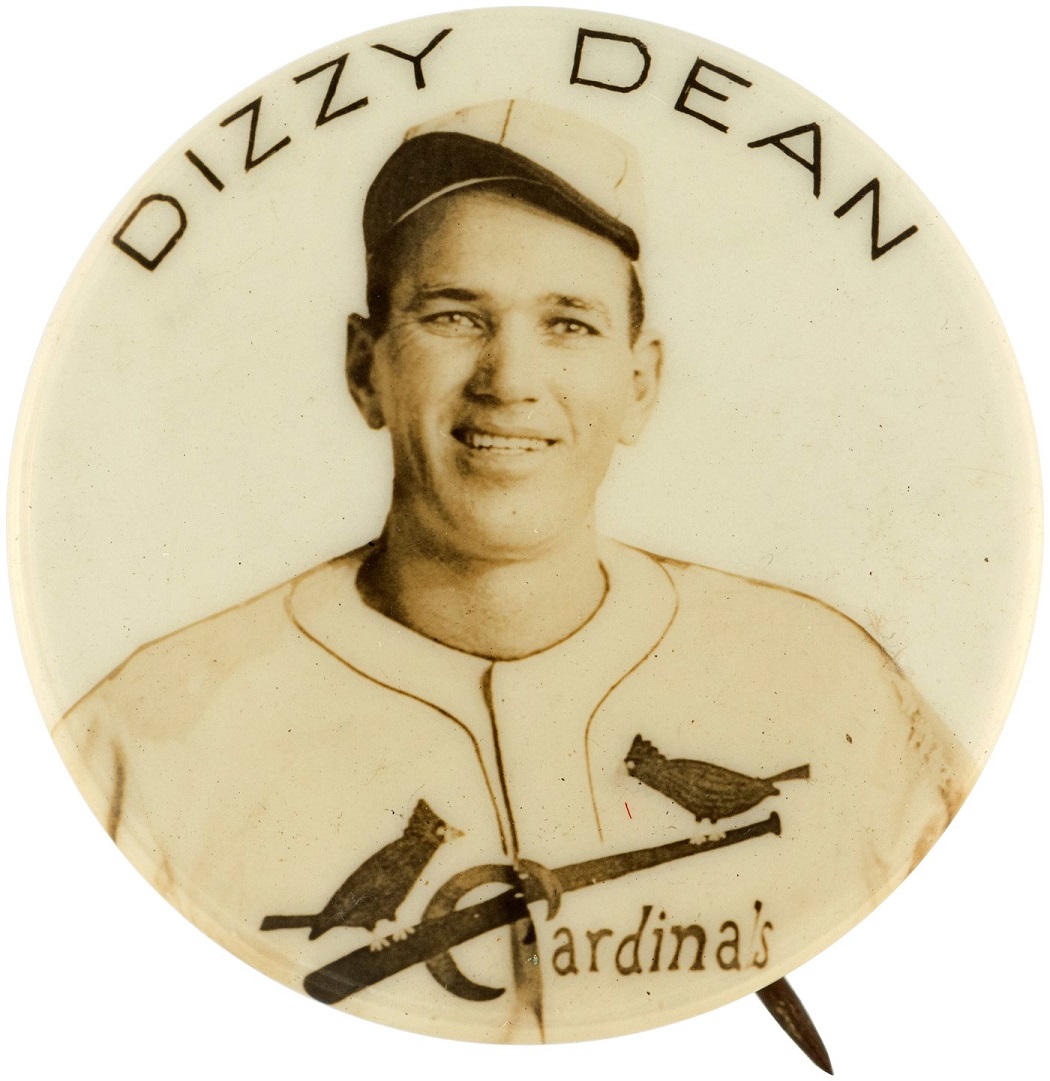 SOLD FOR $8,437! Another Hake's homerun was this rare button featuring St. Louis @Cardinals legend Dizzy Dean! Contact us today to sell your baseball collectibles! ⚾️⚾️⚾️ #MLB #baseball #StLouisCardinals #Cardinals #DizzyDean #button #buttons #collector