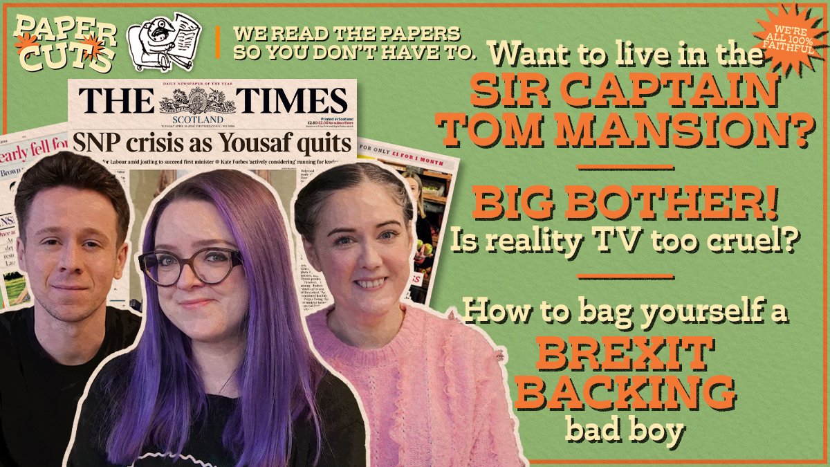 🚨NEW EPISODE🚨Would you live in the Captain Tom mansion? 🏘️🇬🇧 When did reality TV become so nasty? 📺🫢 Plus – Would you date a tory? @GrainneMaguire does... She joins @alexvtunzelmann and @jacobjarv 🎧listen.podmasters.uk/PC240430Grainn…