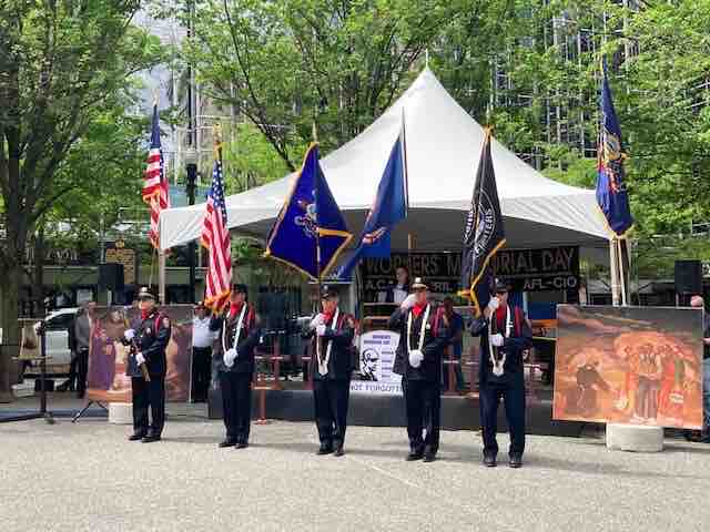 Yesterday @AlleghneyLabor held their #WorkersMemorialDay ceremony to mourn all our brothers and sisters who have been killed, injured, or made ill on the job and renew the fight for strong safety and health protections. #YearOfTheWorker