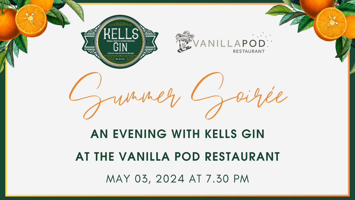 😎 Mark your calendars for Friday, May 3rd, at 7:30 PM for The Kells Gin 'Summer Soiree'. Prepare your palate for a culinary adventure as we present a menu expertly crafted with Kells Gin-infused dishes. Find out more here: discoverboynevalley.ie/whats-on/kells…