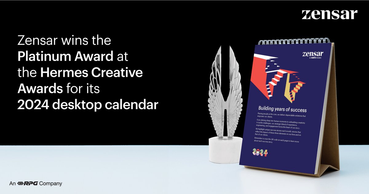 🥁 We’re ecstatic to unveil our latest triumph: the Zensar 2024 desktop calendar, now officially a winner of the prestigious Hermes Creative Awards! 🎉 👏 Learn more: zensar.com #HermesCreativeAwards #ZensarSuccess #InnovationAtWork