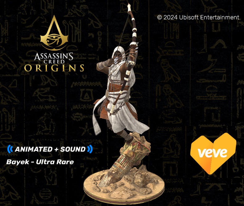 First release of Assassins Creed on @veve_official 
Bayek - edition of 2017 - 50 Gems

#assassinscreed #AssassinsCreedMirage #assassinscreedred #veve #vevefam #Ubisoft