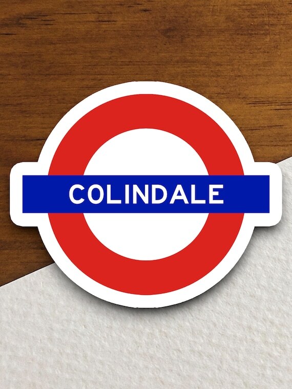 London underground Colindale sticker, souvenir London sticker, road sign decor, travel gift sticker, London tunnel decor by themarmaladesunset / ift.tt/MBTidHN