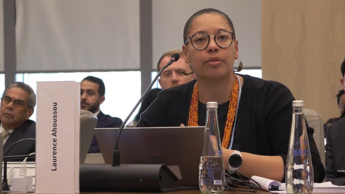 Board member from Canada 🇨🇦, Laurence Ahoussou, calls on the @WorldBank and Board of the #LossAndDamage Fund to ensure direct access to the #LossAndDamage Fund for small groups and Indigenous Peoples on the front lines of the #ClimateCrisis. “We need to find a way to do that.”