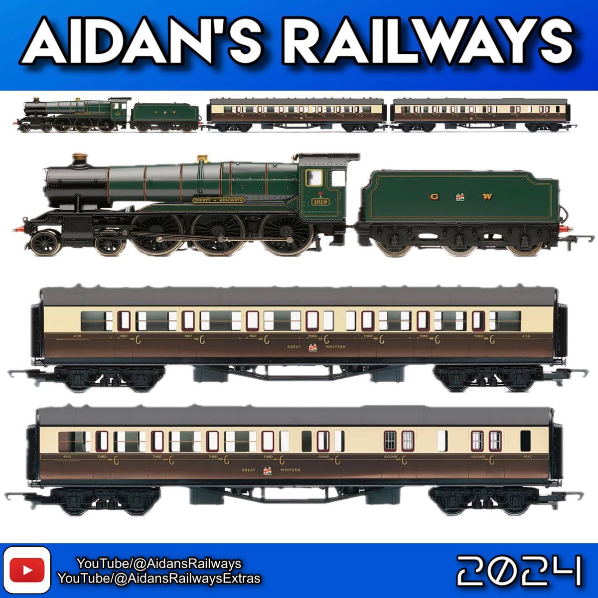 Hornby RailRoad GWR, Class 1000, 'County of Merioneth' Train Pack - Era 3. 
Buy yours here 👉:  prf.hn/l/lQB8MzY. 

 #hornby #modelrailway #modeltrains #oogauge #trains #railway #hornbytrains #ukmodelrailwayfeatures #modelrailways #modeltrain #modelrailroad #train