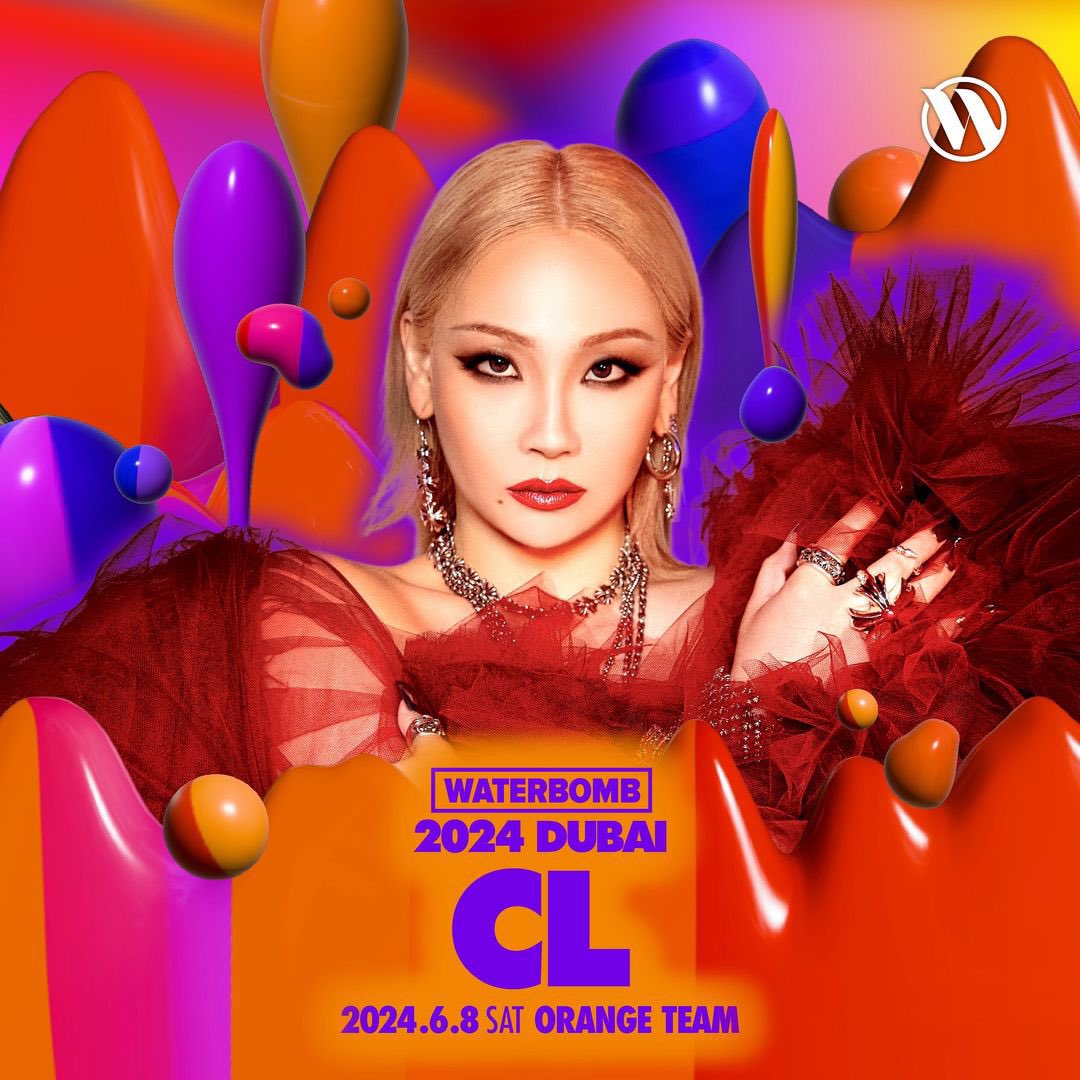 CL to perform at Waterbomb in Dubai on Saturday June 6th 2024 You can get your tickets here dubai.platinumlist.net/event-tickets/… #CL #씨엘 @chaelinCL