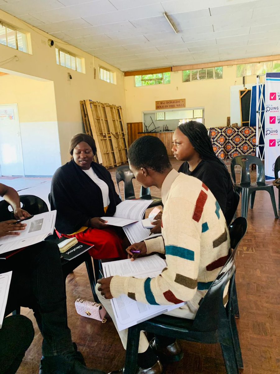 The ability to learn is the most important quality a leader can possess. Participants at the on going training of aspiring leaders have been divided into groups to reflect on their research and presentation skills.
#ElectAYoungWoman 
#YoungWomenLead 
@SiphoMalunga @OpenSociety