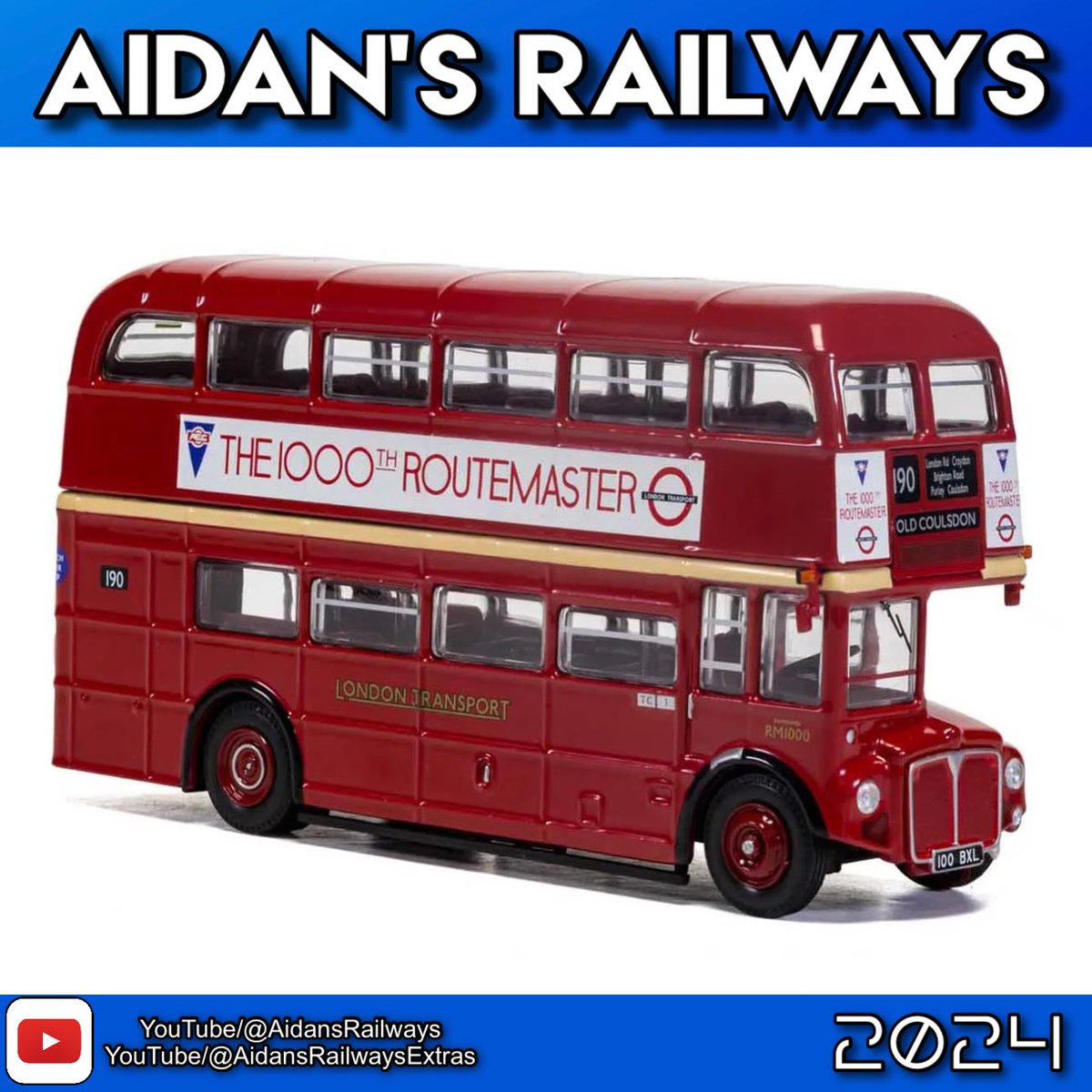 AEC RM 1000th Routemaster 1:76 scale. 
Purchase yours here 👉: prf.hn/l/Oqyn5ej

#diecastcollector #diecastmodel #diecast #planes #cars #classiccars #classiccar #car #modelrailway #modeltrains #trains #railway #hornbytrains #modelrailways #modeltrain #modelrailroad #train