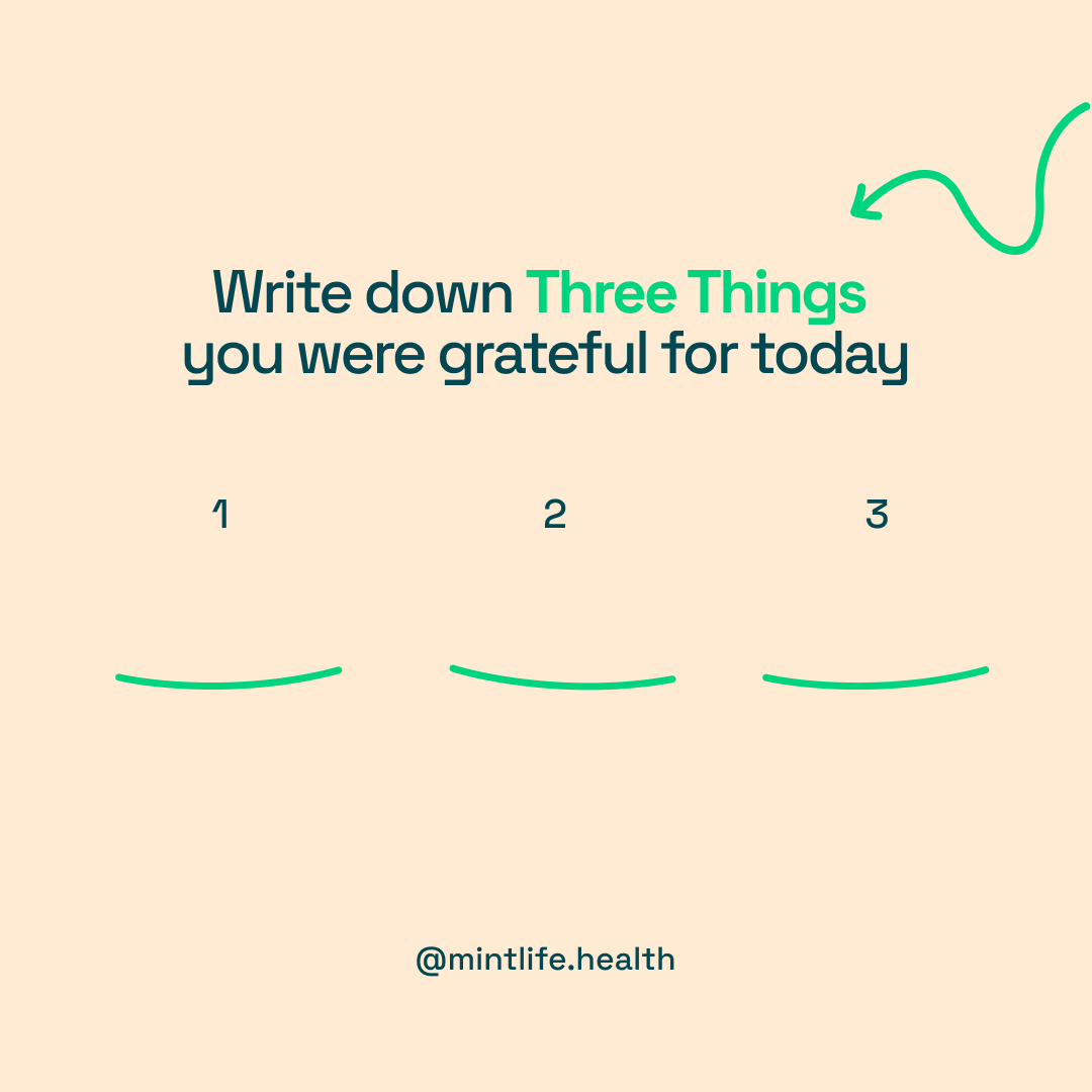 Write down three things you were grateful for today. It could be as simple as a warm cup of coffee that brightened your morning, a meaningful conversation that inspired you, or even the courage to face a challenging task.

#motivation #growth #personalgrowth