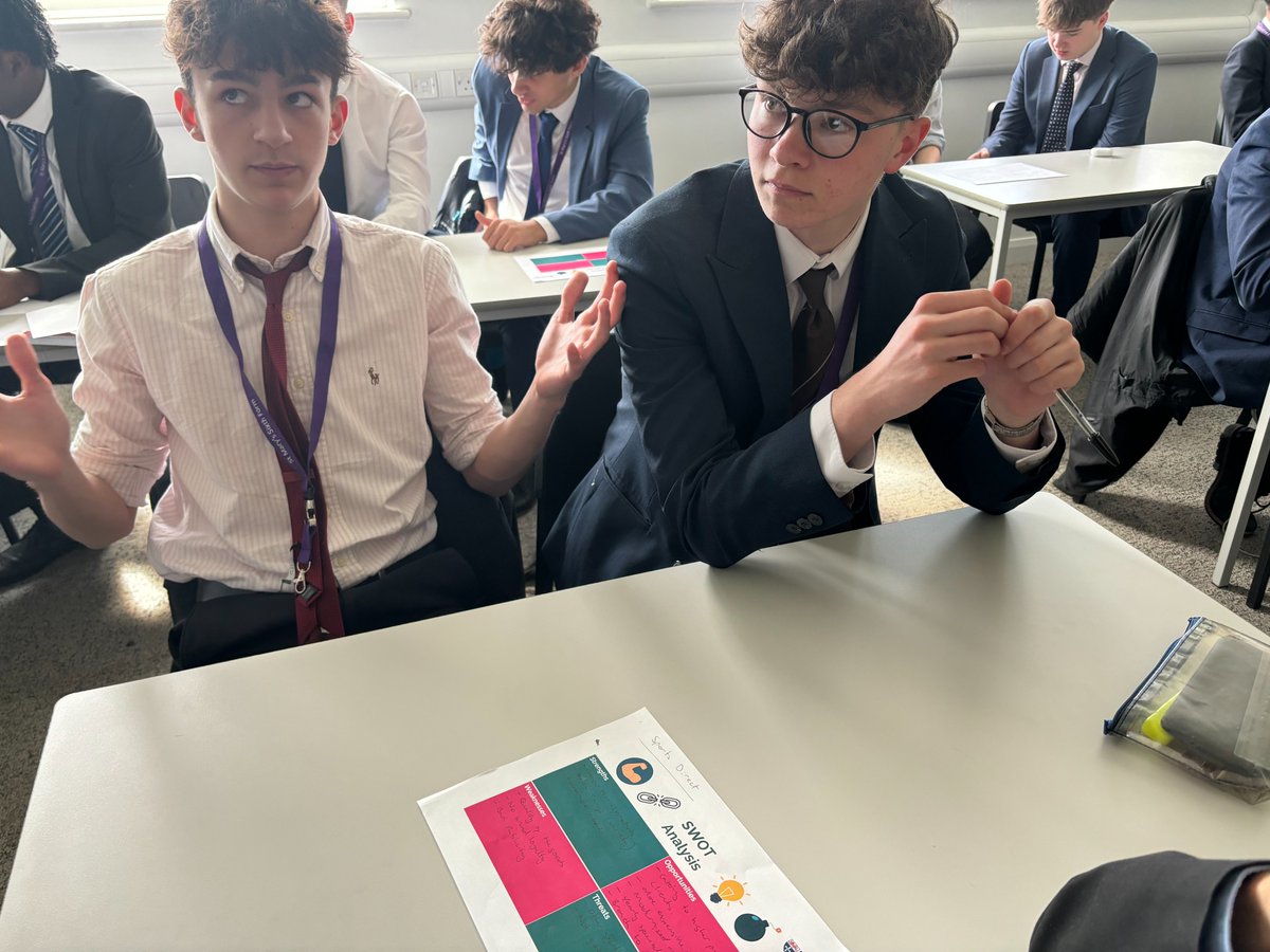 This week, @NCLBusiness came into the Sixth Form to carry out a marketing challenge with our Year 12 Business and Economics students. The students had the opportunity to re-brand their favourite businesses.