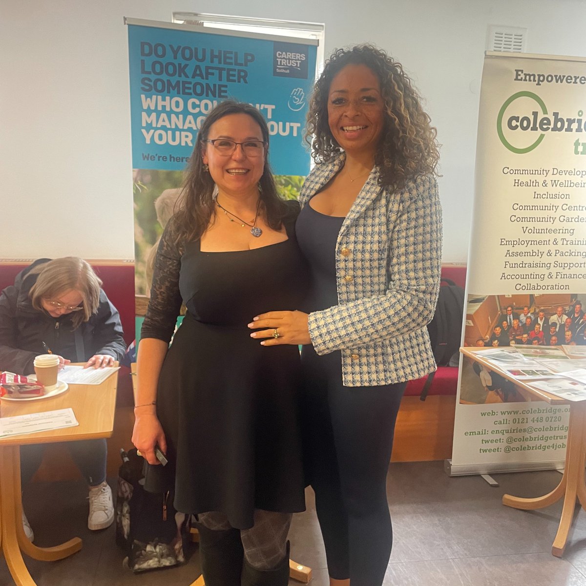 Our Fundraising manager Pauline did some outreach work with @MenoKnowledge yesterday. Thank you @Alineboblin for letting us come along and spread awareness of our service. #carers #solihull #menopauseKnowledge #wellbeing