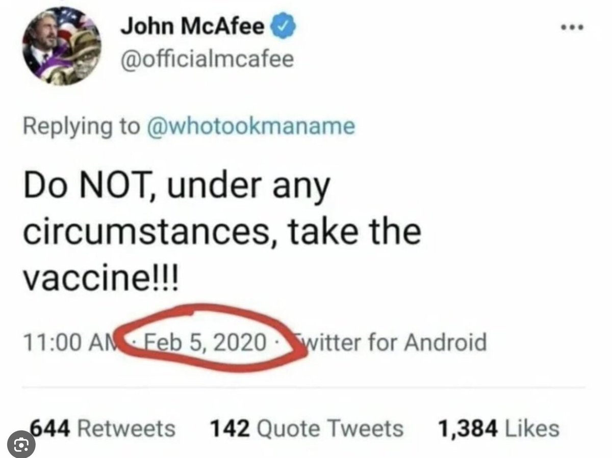 @CRYPTQSANTA world war 2 never ended, there is a war going on right now for the minds of men and women out there,, or shall we call them SHEEP. Baaaaaaa! . lambs to the slaughter house. 😳 @officialmcafee knew! 😳👇