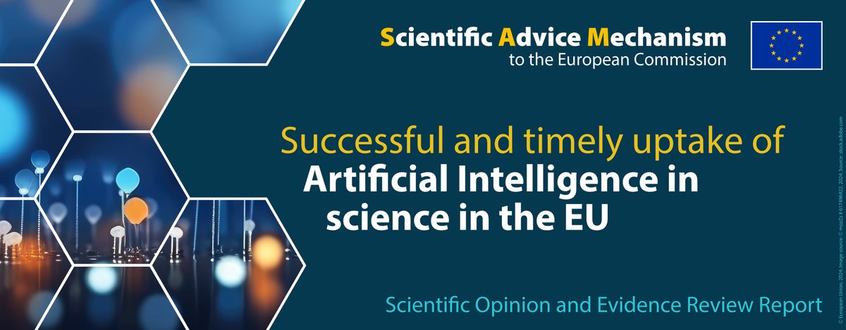 We propose the establishment of a new European institute for AI in science This institute would be a hub for high-performing computational power, sustainable cloud infrastructure, & AI training programmes. 💡More info: scientificadvice.eu/advice/artific…