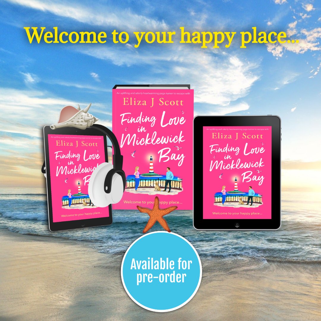 💙💛🩷WOOHOO!🩷💛💙

🐚Tomorrow is publication day for the Micklewick Bay series!

🌊Available in ebook, paperback & audio book format

❤️There's still time to pre-order!

🇬🇧 amazon.co.uk/-/e/B07DMQWPMH
🇺🇸 amazon.com/-/e/B07DMQWPMH

#newbooks #romanticfiction #summerreads