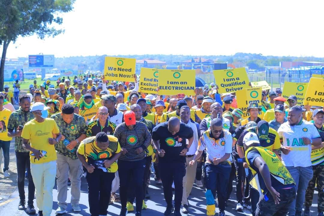 🔴ANCYL Lead Youth Unemployment March In Mpumalanga🔴

Local💥

The ANCYL today led a march in Mpumalanga against the high levels of youth unemployment. The march was directed to SASOL in Secunda calling for it to employ and empower the youth.