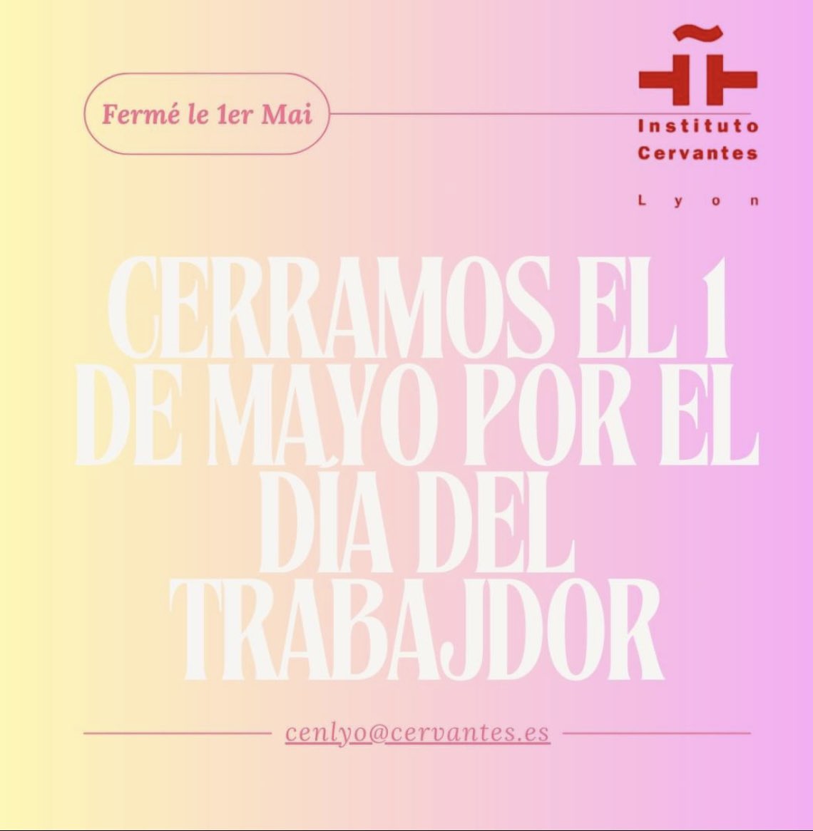 Instituto Cervantes Lyon (@iclyon) on Twitter photo 