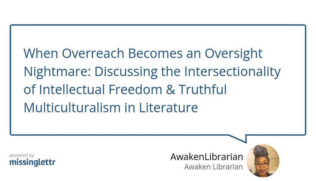 Librarians Replaced for Detention Centers? Read the full article: When Overreach Becomes an Oversight Nightmare: Discussing the Intersectionality of Intellectual Freedom & Truthful Multiculturalism in Literature ▸ lttr.ai/ASCbT #BossLibrarianPD #schoollibrarian