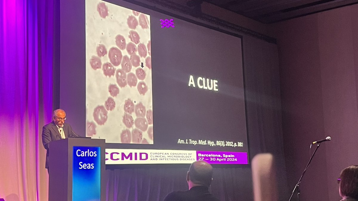 As always and every year, ECCMID2024 ends in the best and most fun way: Clinical round cases from @CayetanoHeredia with Dr. Carlos Seas #tropicalmedicine
