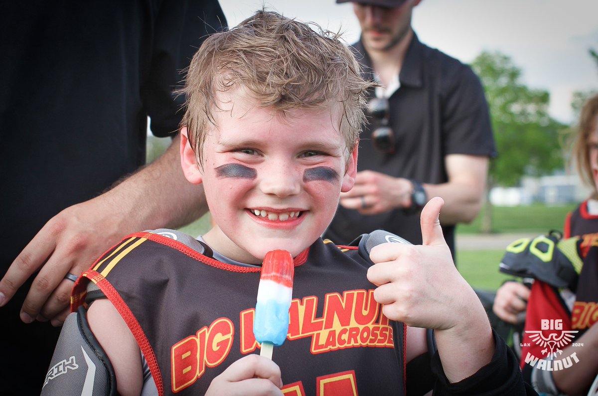 It's all part of the grand fun, and we couldn't love it more.

Thanks to all for a great end to our full Sunday of lacrosse. We hope you went home smiling as big as these kids did, too. 

The popsicles at the end sure didn't hurt.

#beBIG #BigWalnutLAX #ourgoal #ourwhy