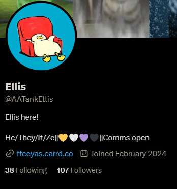 AATankEllis's tweet photo. Guys thank you sm for 100 followers SOBS https://t.co/Mog9usglQQ