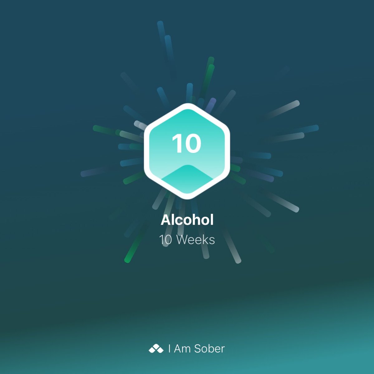 I reached my 10 Weeks milestone from Alcohol! #iamsober #recoveryposse