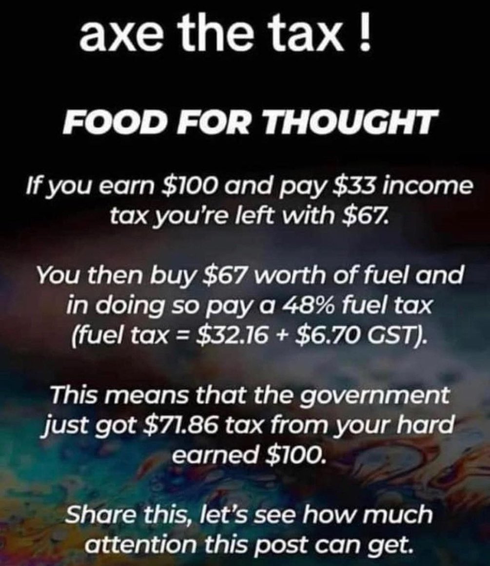 Axe the Tax !

No need to add anything further !