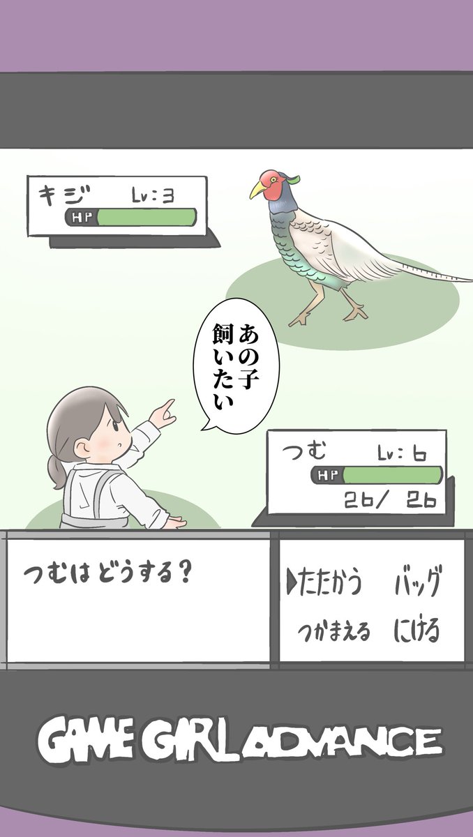 最近家の周りをうろうろしているキジと
例に漏れず飼いたがる次女 