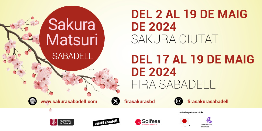 #NOTÍCIA ➡️ Tret de sortida al programa d’activitats del Sakura Ciutat, que acostarà la cultura del Japó a Sabadell 📌Més informació: ow.ly/CCKf50Rsm5x #Sabadell #FiraSakura