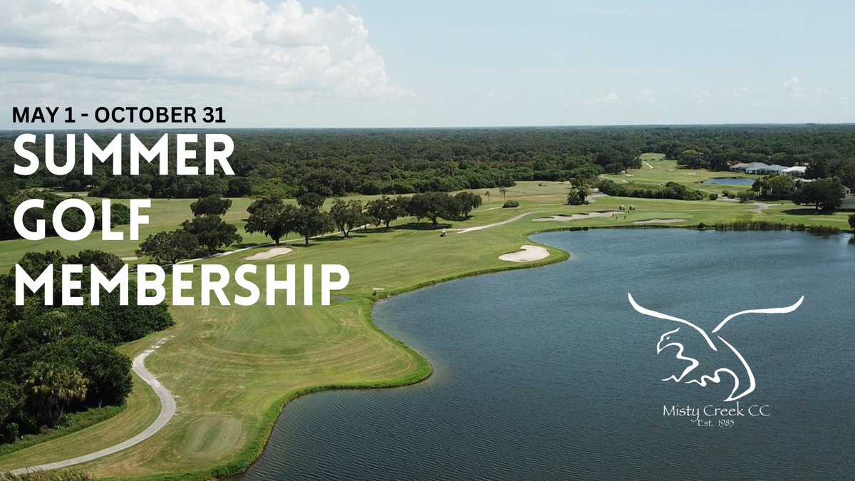 Summer Golf Memberships are now available starting at $650. To learn more visit us online at mistycreek.net/Join and fill out the contact form or call 941-922-2188. #mistycreek #sarasotaflorida #sarasotafl #swflgolf #golfclub #flgolf #golfmembership #golfmembershipdeals
