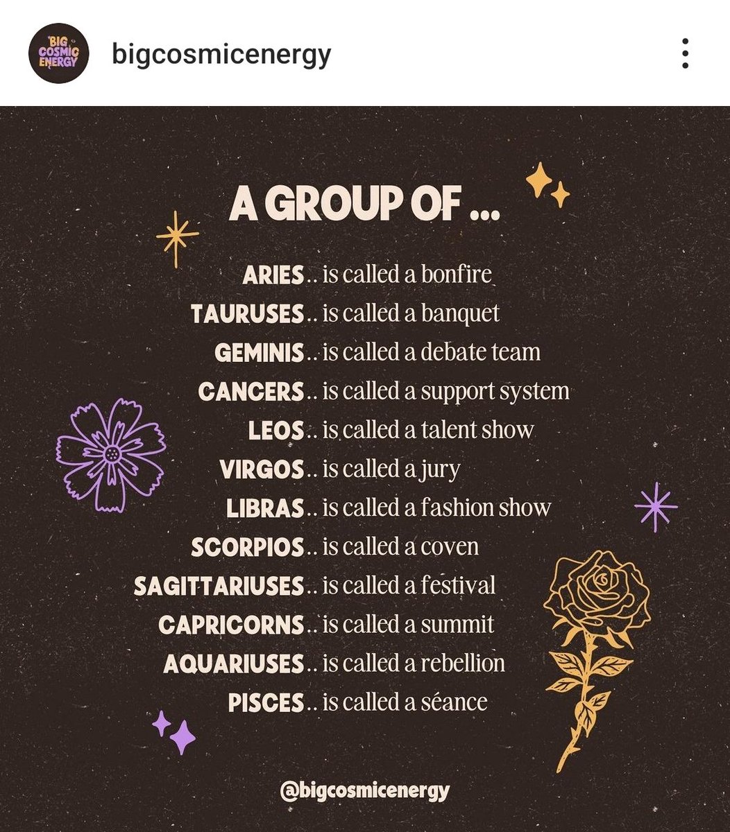 By @ bigcosmicenergy on IG🪻 When I read 'A group of Virgos ♍️ is called a jury' I was like 🤣🤣🤣 Come on, are we that judgmental? Are we?😆😆😆