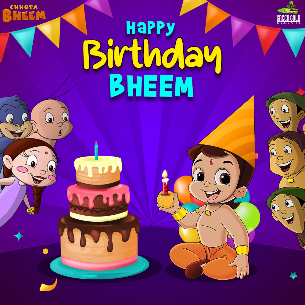 Celebrate another level of adventure. Happy Birthday, Bheem! Pour your birthday wishes to your favorite Chhota Bheem and join Bheem & friends for grandeur celebrations! #HBDBheem #ChhotaBheemBirthday #BirthdayCelebrations #HappyBirthdayBheem #ChhotaBheem #BirthdayParty #1stMay